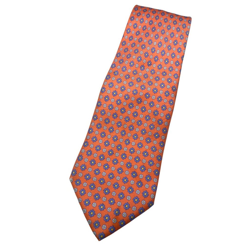 Stefani Ricci Saks Fifth Avenue Pink Paisley Italy Mens Silk Tie Neck Luxury